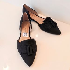 NWT Christian Siriano Black Pointed Flats SIZE 9